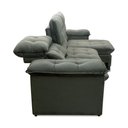 Ver imagem 7 de Sofá Retrátil Reclinável Atenas 2,30m Suede Velut Cinza C/ Molas no Assento - King House