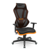 Cadeira Escritório Presidente Gamer Vizon Dz Plaxmetal Relaxsystem Preta/laranja - 1