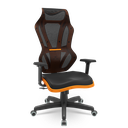 Ver imagem 1 de Cadeira Escritório Presidente Gamer Vizon Dz Plaxmetal Relaxsystem Preta/laranja