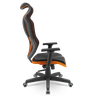 Cadeira Escritório Presidente Gamer Vizon Dz Plaxmetal Relaxsystem Preta/laranja - 3