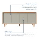 Ver imagem 5 de Buffet Aparador 4 Portas 180cm em MDF para Sala de Jantar Delux