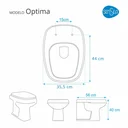 Ver imagem 3 de Assento Sanitário Acrílico Optima Branco para vaso Sensea