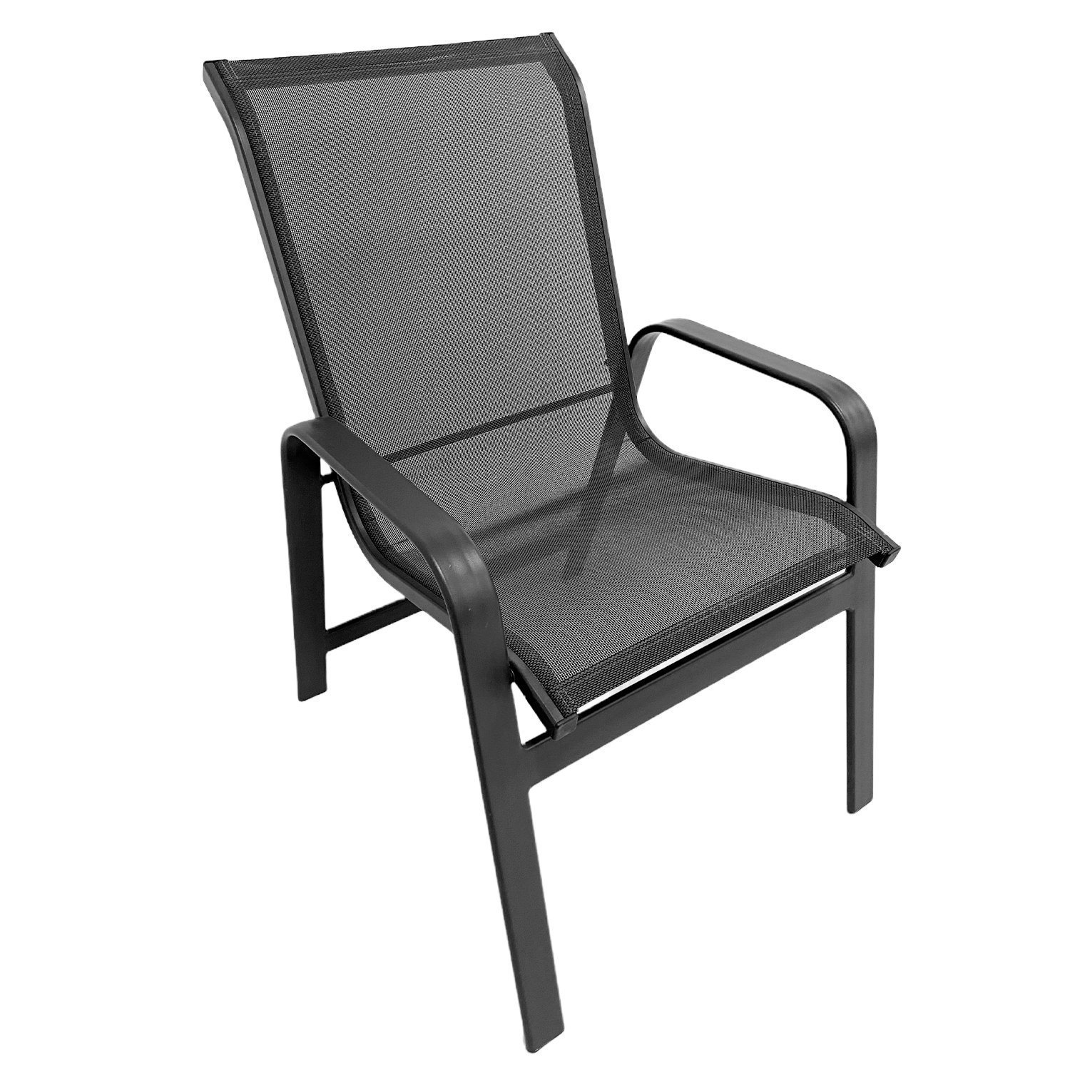 Cadeira em Alumínio e Tela Sling Lótus Voratto Móveis