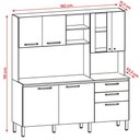 Ver imagem 4 de Armário de Cozinha Mega com Tampo 7 Portas e 2 Gavetas Freijo/soft