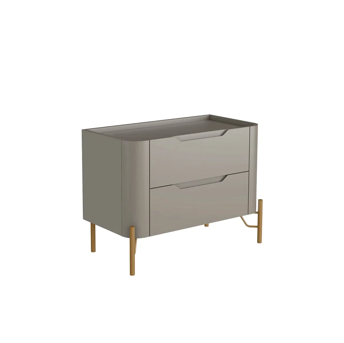 Ver imagem 2 de Mesa de Cabeceira 2 Gavetas L67,5 X A51cm Mdf