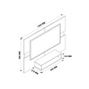 Ver imagem 3 de Painel Para Tv Ate 50 Polegadas Sala Mark Imbuia Flex Color