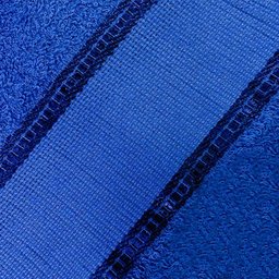 Kit 12 Toalhas Social Bordar Ponto Cruz Escola de Mão Perfeito Estilo Azul Marinho - 3