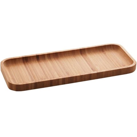 24 Petisqueiras Bandejas de Bambu Restaurante 28x11cm Tábua de Frios Petiscos Hire Lyor
