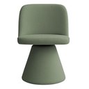 Ver imagem 2 de Kit 02 Cadeiras de Jantar Giratória Liz Bouclé Verde Claro - Nexta Casa