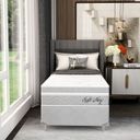 Ver imagem 4 de Cama Box Solteiro Mola Ensacada 78CMX61CMX188CM Soft New Montreal Cinza