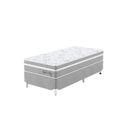 Ver imagem 3 de Cama Box Solteiro Mola Ensacada 78CMX61CMX188CM Soft New Montreal Cinza