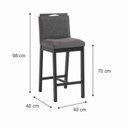 Ver imagem 3 de Banqueta Madeira Maciça Dani