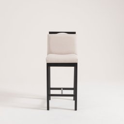 Banqueta Estofada Madeira Maciça Dani - 6