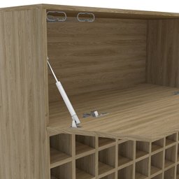 Aparador Bar com Adega e 1 Porta Basculante Floresta - 7 Aparador Bar com Adega e 1 Porta Basculante Floresta - 7