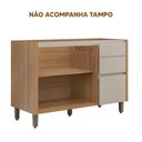 Ver imagem 3 de Armário Balcão para Pia sem Tampo Allure 3 Gavetas 2 Portas