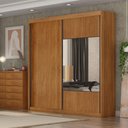 Ver imagem 4 de Guarda Roupa Casal Sienna 2 Portas 4 Gavetas com Espelho Cinamomo - Novo Horizonte
