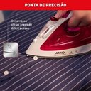 Ver imagem 4 de Ferro a Vapor Arno Essentialgliss Fmq Base Cerâmica Bordô 110V