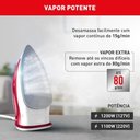 Ver imagem 5 de Ferro a Vapor Arno Essentialgliss Fmq Base Cerâmica Bordô 110V