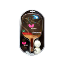 Ver imagem 2 de Raquete Butterfly Caneta Japonesa + 2 Bolas Nitchugo-i:vermelho