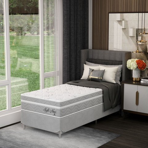 Cama Box Solteirão 96x203x61cm Soft New Yescasa