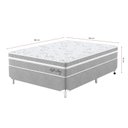 Ver imagem 3 de Cama Box Viúva Mola Ensacada 128CMX61CMX188CM Soft New Montreal Cinza