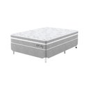 Ver imagem 1 de Cama Box Viúva Mola Ensacada 128CMX61CMX188CM Soft New Montreal Cinza