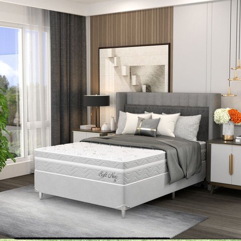 Cama Box Casal 138x188x61cm Soft New Yescasa