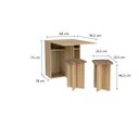 Ver imagem 3 de Conjunto Mesa Dobrável 2 Banquetas Ba500 Djd