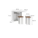 Ver imagem 3 de Conjunto Mesa Dobrável 2 Banquetas BA500 DJD