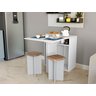Conjunto Mesa Dobrável 2 Banquetas BA500 DJD - 1