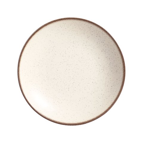 Conjunto com 6 Pratos Fundo Coup Vanilla Ø25cm Alleanza Cerâmica