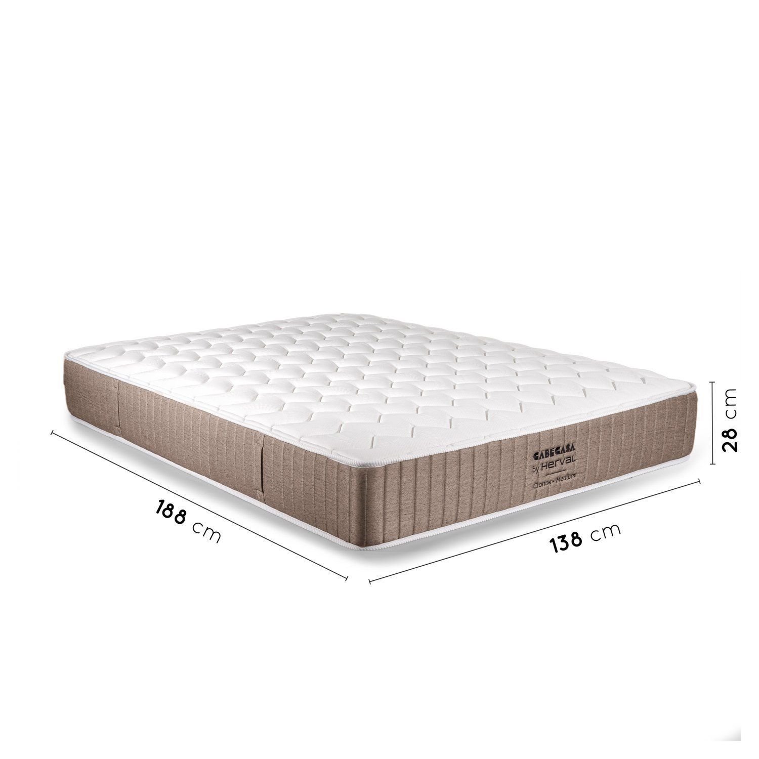 Colchão Casal Mola Ensacada 138CMX28CMX188CM Cronos Herval