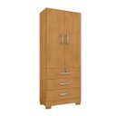 Ver imagem 2 de Guarda Roupa Solteiro 2 Portas Cabideiro 3 Gavetas Framar:naturalle