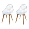 Cadeira Kaila Pp Branca Wood Cx4 - 1