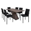 Ver imagem 3 de Conjunto Mesa 160x90cm Tampo BP 6 Cadeiras Dubai