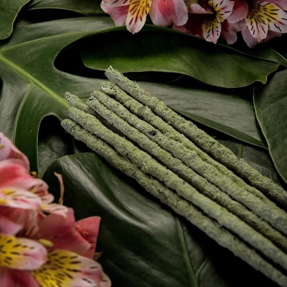 Incenso Botânico Sagrada Madre - Chá-verde e Flor de Champa - 3