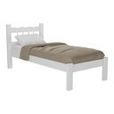 Ver imagem 1 de Cama Solteiro Madeira Maciça para Colchão 78/88 x 188cm Madri Multimóveis CR4141 Branca