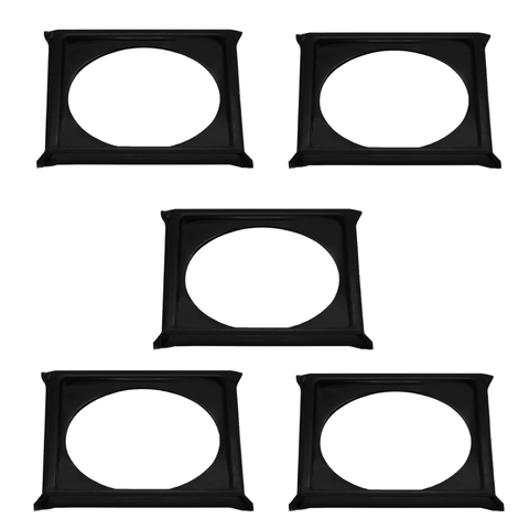 Kit C/5 Porta Grelha Ralo Click 15x15 Suporte Inox Preto