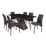 Conjunto Mesa 160x90cm Tampo Vidro 6 Cadeiras Barcelona  - 3