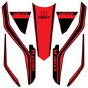 Ver imagem 1 de Kit Adesivo Faixa Protetor Cg Titan 160 Preto e Vermelho Ano 2018 a 2021