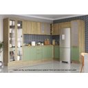 Ver imagem 1 de Armário de Cozinha Modulada Completa de Canto 12 Peças 3,39x2,28m 200 Botanic Kappesberg