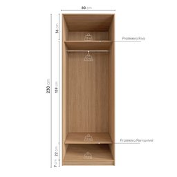 Guarda-Roupa Modulado Joy com Cabideiro CabeCasa MadeiraMadeira - 7