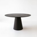 Ver imagem 2 de Mesa de Jantar Cone Redonda Laminado em Madeira 120cm Cairo Preto