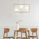 Ver imagem 4 de Pendente Balanço Dourado e Branco (d)60cm (a)30cm 3xg9 75w - Tr003