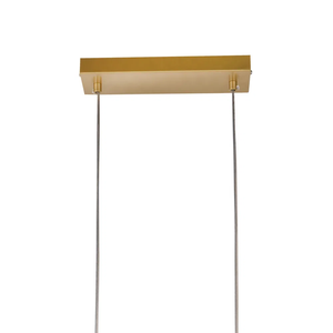 Pendente Balanço Dourado e Branco (d)60cm (a)30cm 3xg9 75w - Tr003