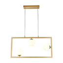 Ver imagem 5 de Pendente Balanço Dourado e Branco (d)60cm (a)30cm 3xg9 75w - Tr003