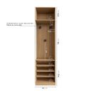 Ver imagem 4 de Guarda-Roupa Modulado Joy com Sapateira CabeCasa MadeiraOriginals Cinza/Sereno/Avena