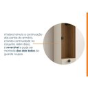 Ver imagem 7 de Guarda-Roupa Planejado Joy com Sapateira CabeCasa MadeiraOriginals Cinza/Sereno/Avena
