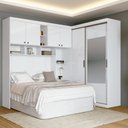 Ver imagem 2 de Guarda Roupa Casal Compacto 6 Portas 7 Nichos 5 Gavetas com Espelho Paris Santos Andirá