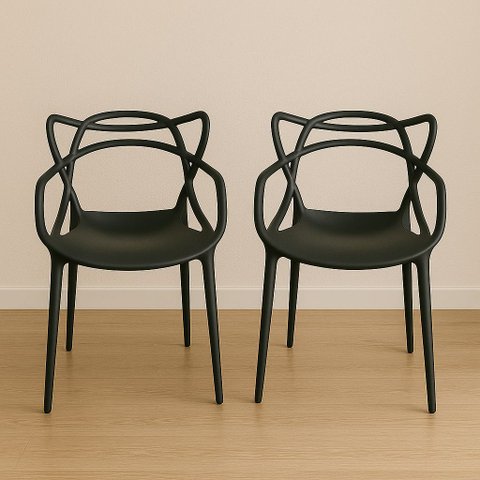 Kit 2 Cadeiras Polipropileno Alegra